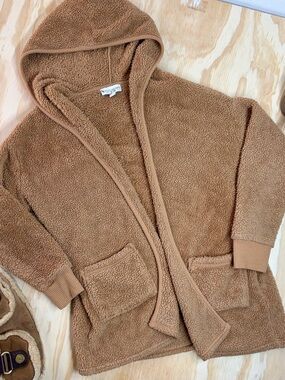 Koolaburra by UGG Wubby Hooded Sherpa Cardigan Amphora S